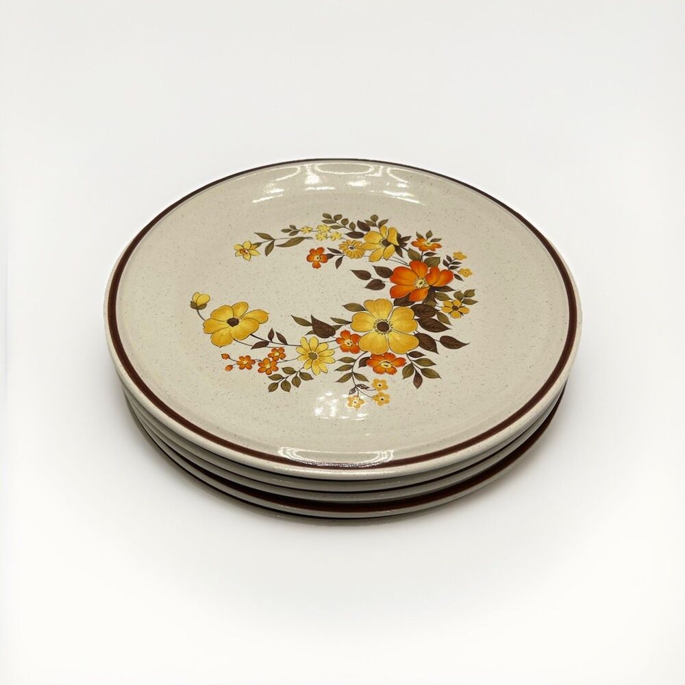 5 Vintage Hearthside Casual Elegance Chablis Dinner Plates #571 Japan Stoneware